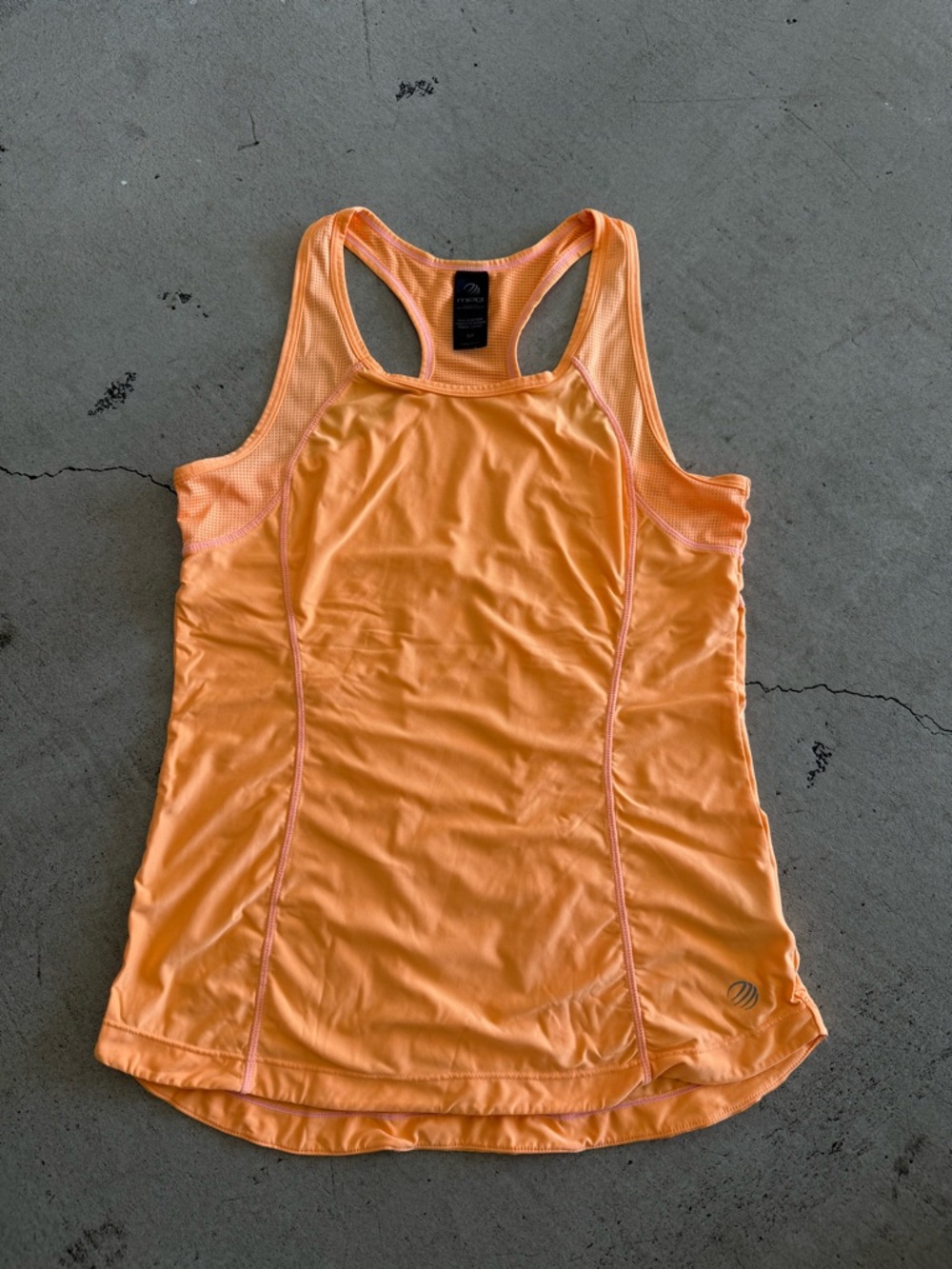 MPG / Workout Racerback Tank Top / Orange